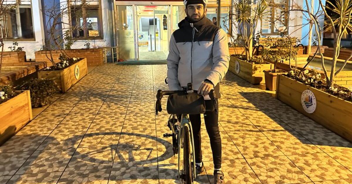 Hataylı bisikletli, depremde yaşamını yitirenler için 1600 kilometre pedal çevirecek